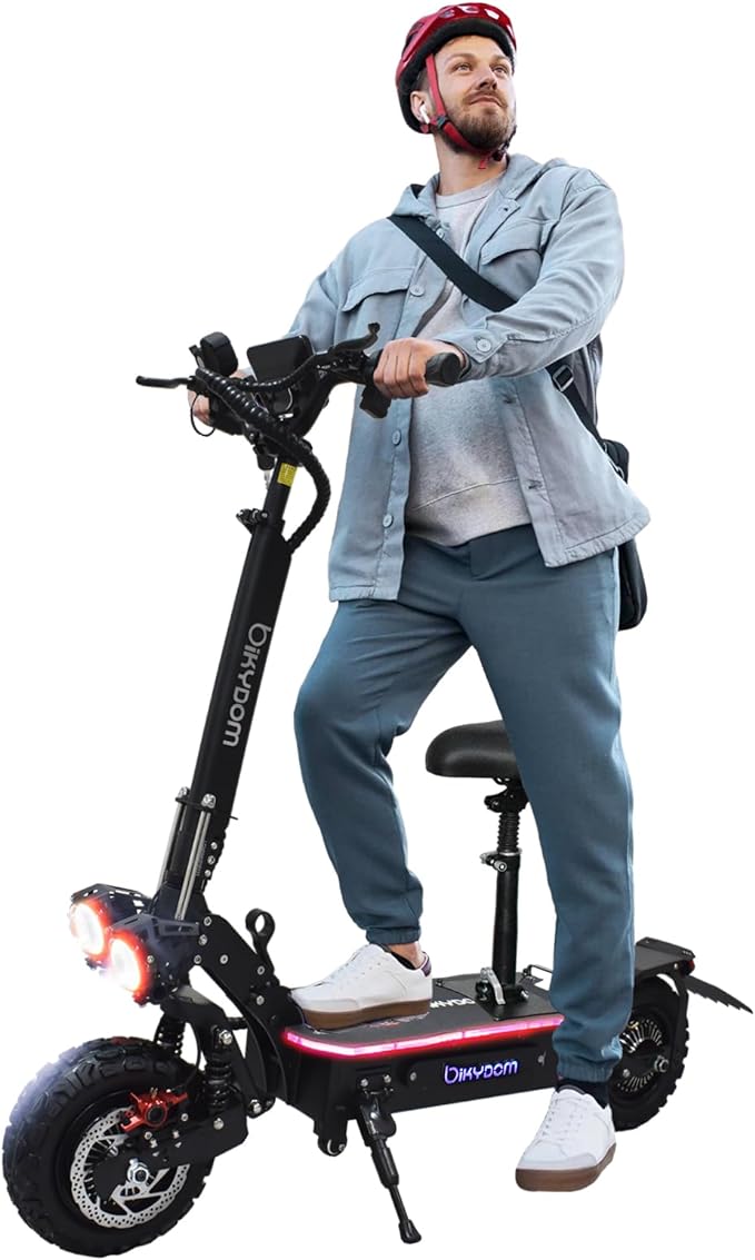 Elektroroller für Erwachsene, 5600 W Doppelmotor Reichweite 80 km, Elektroroller für Erwachsene 80 km/h