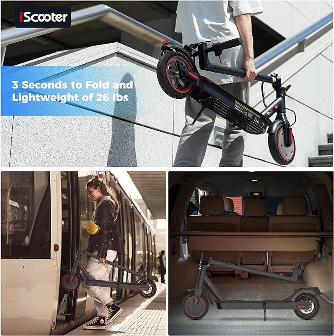 iScooter Elektroroller i9, Reichweite von 30 km und 25 km/h