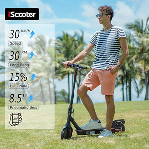 iScooter Elektroroller i9, Reichweite von 30 km und 25 km/h