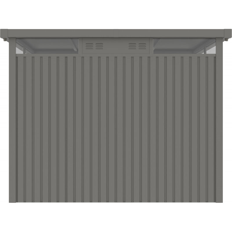 Gartenhaus aus galvanisiertem Stahl Kosto 6,76 m² + Verankerungsset - X-Métal