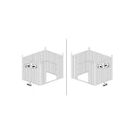 Lade das Bild in den Galerie-Viewer, Gartenhaus aus galvanisiertem Stahl Kosto 6,76 m² + Verankerungsset - X-Métal
