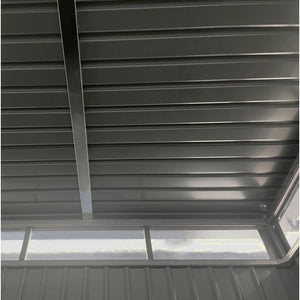 Gartenhaus aus galvanisiertem Stahl Kosto 6,76 m² + Verankerungsset - X-Métal