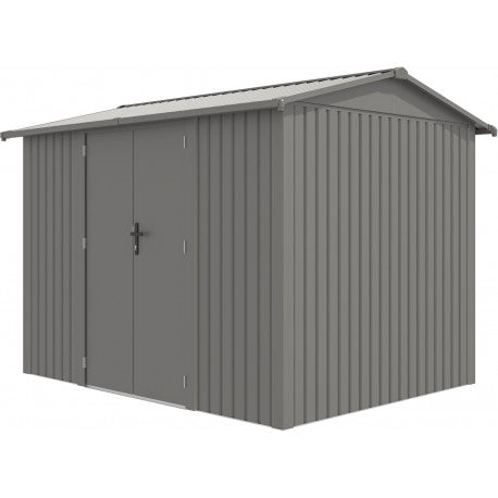 Gartenhaus aus galvanisiertem Stahl Roka 7,1 m² + Verankerungsset - X-Métal