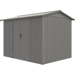 Lade das Bild in den Galerie-Viewer, Gartenhaus aus galvanisiertem Stahl Roka 7,1 m² + Verankerungsset - X-Métal
