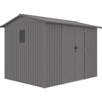 Lade das Bild in den Galerie-Viewer, Gartenhaus aus galvanisiertem Stahl Roka 7,1 m² + Verankerungsset - X-Métal
