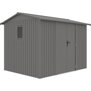 Gartenhaus aus galvanisiertem Stahl Roka 7,1 m² + Verankerungsset - X-Métal