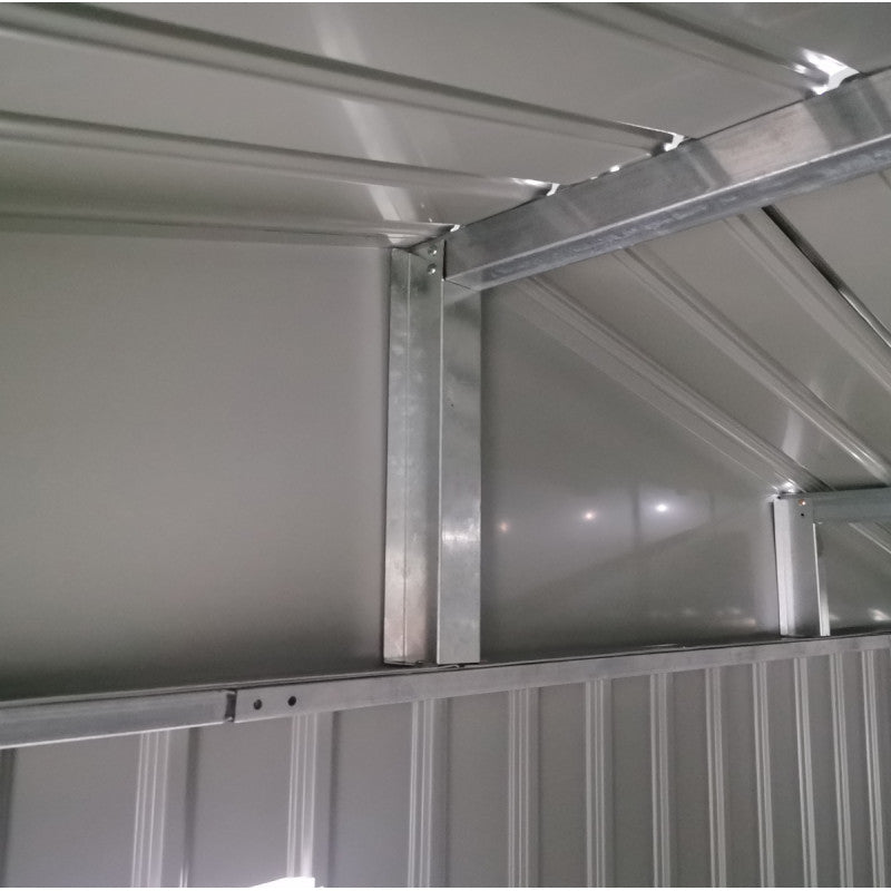 Gartenhaus aus galvanisiertem Stahl Roka 7,1 m² + Verankerungsset - X-Métal