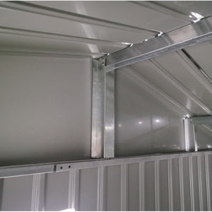Gartenhaus aus galvanisiertem Stahl Roka 7,1 m² + Verankerungsset - X-Métal
