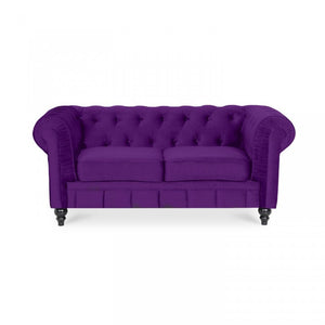 Chesterfield-Sofa aus Samt, 2 Plätze, Modell Altesse