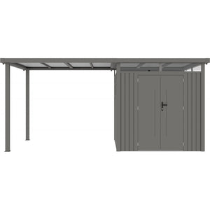 Expertenmeinung zum Vordach aus verzinktem Stahl für das Kosto-Gartenhaus 5,29m² oder 6,76m² - X-METAL