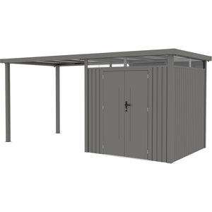 Expertenmeinung zum Vordach aus verzinktem Stahl für das Kosto-Gartenhaus 5,29m² oder 6,76m² - X-METAL