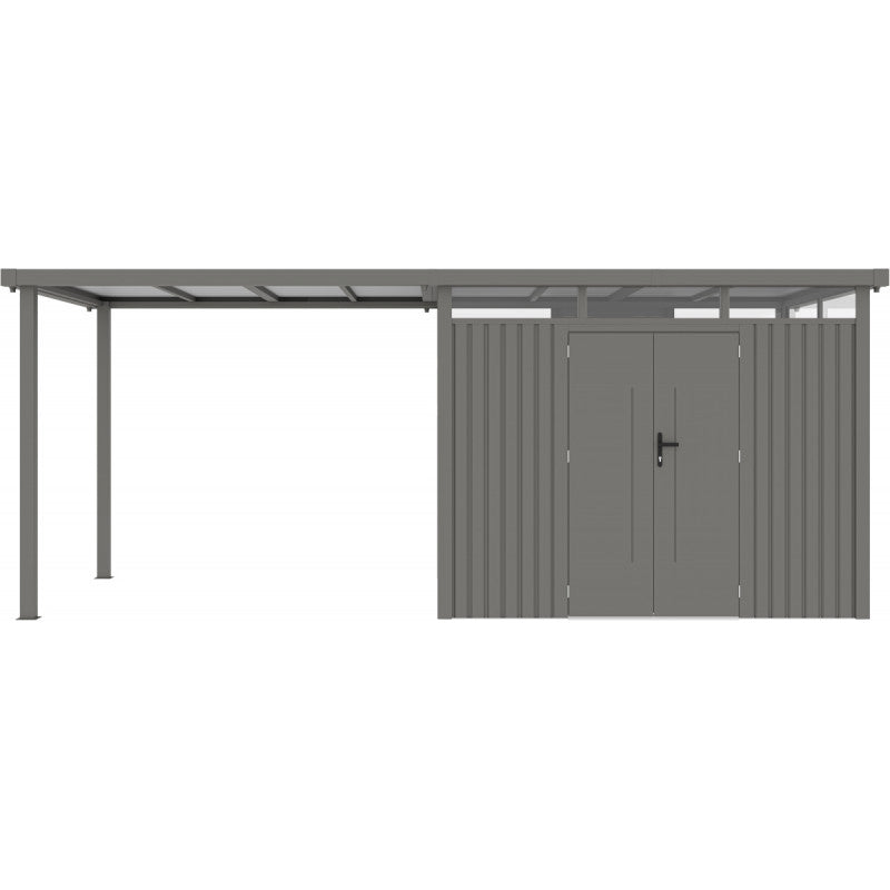 Expertenmeinung zum Vordach aus verzinktem Stahl für das Kosto-Gartenhaus 5,29m² oder 6,76m² - X-METAL