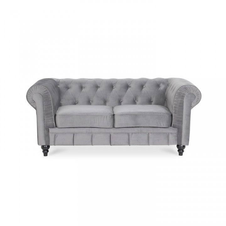 Chesterfield-Sofa aus Samt, 2 Plätze, Modell Altesse