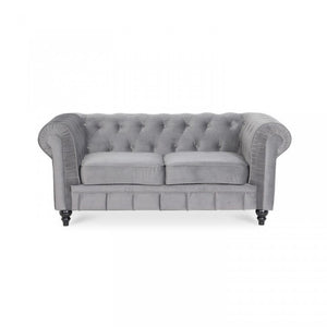 Chesterfield-Sofa aus Samt, 2 Plätze, Modell Altesse