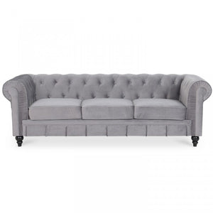Chesterfield-Sofa aus Samt, 3 Plätze, Modell Altesse