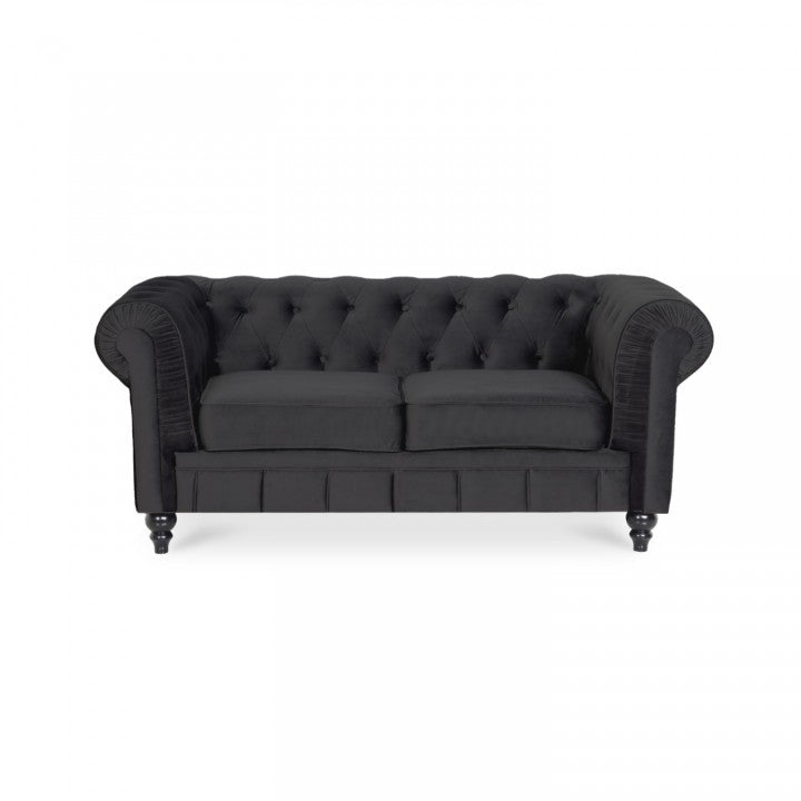 Chesterfield-Sofa aus Samt, 2 Plätze, Modell Altesse