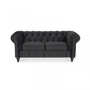 Chesterfield-Sofa aus Samt, 2 Plätze, Modell Altesse