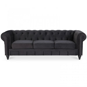 Chesterfield-Sofa aus Samt, 3 Plätze, Modell Altesse