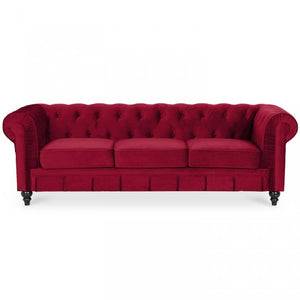 Chesterfield-Sofa aus Samt, 3 Plätze, Modell Altesse