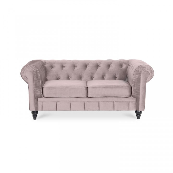 Chesterfield-Sofa aus Samt, 2 Plätze, Modell Altesse