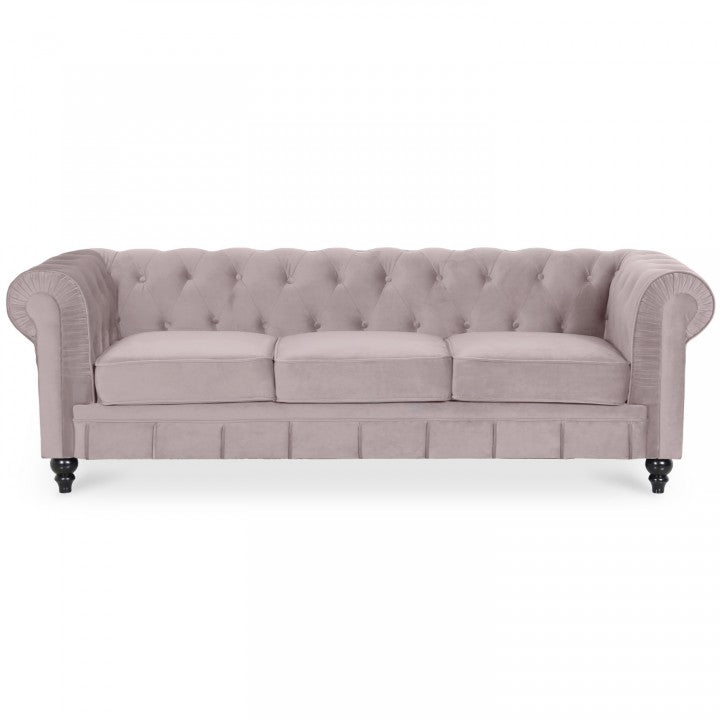 Chesterfield-Sofa aus Samt, 3 Plätze, Modell Altesse