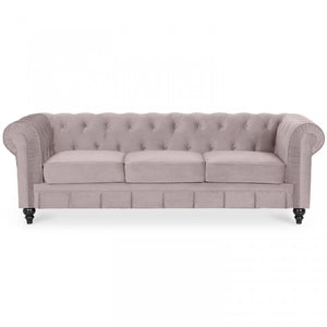Chesterfield-Sofa aus Samt, 3 Plätze, Modell Altesse