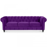 Lade das Bild in den Galerie-Viewer, Chesterfield-Sofa aus Samt, 3 Plätze, Modell Altesse

