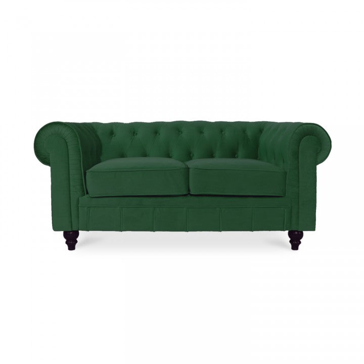 Chesterfield-Sofa aus Samt, 2 Plätze, Modell Altesse