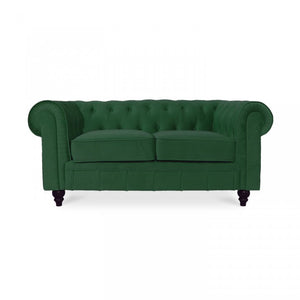 Chesterfield-Sofa aus Samt, 2 Plätze, Modell Altesse