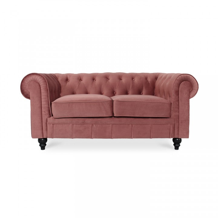 Chesterfield-Sofa aus Samt, 2 Plätze, Modell Altesse