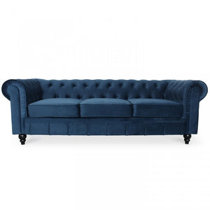 Chesterfield-Sofa aus Samt, 3 Plätze, Modell Altesse