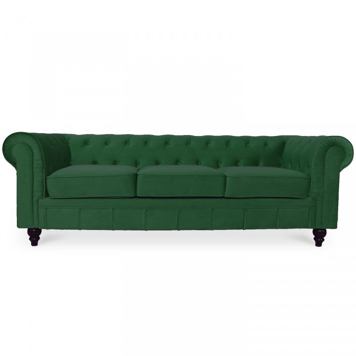 Chesterfield-Sofa aus Samt, 3 Plätze, Modell Altesse