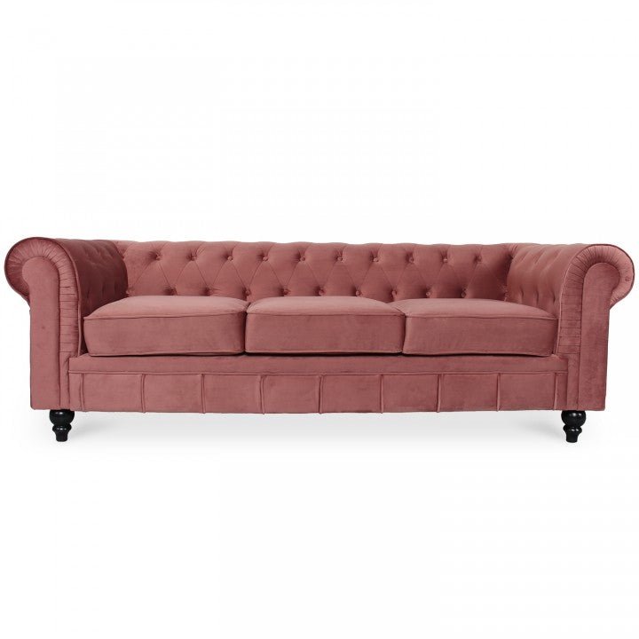 Chesterfield-Sofa aus Samt, 3 Plätze, Modell Altesse