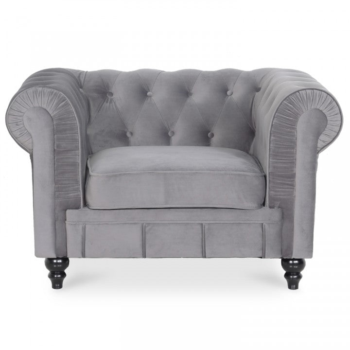 Chesterfield-Sessel aus Samt Altesse