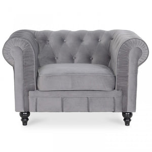 Chesterfield-Sessel aus Samt Altesse
