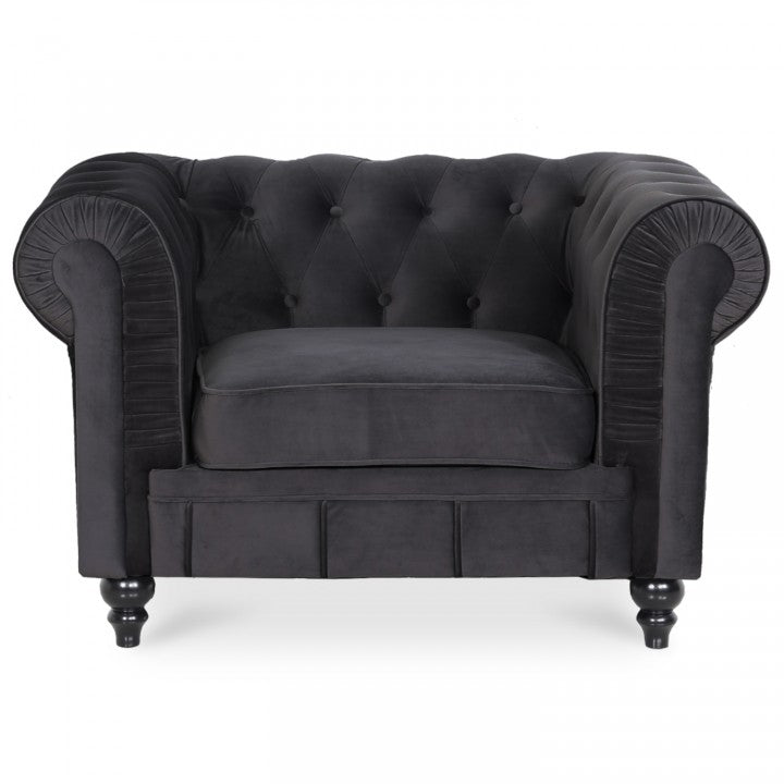 Chesterfield-Sessel aus Samt Altesse