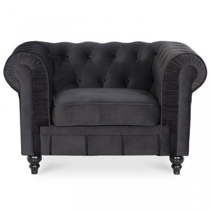 Chesterfield-Sessel aus Samt Altesse