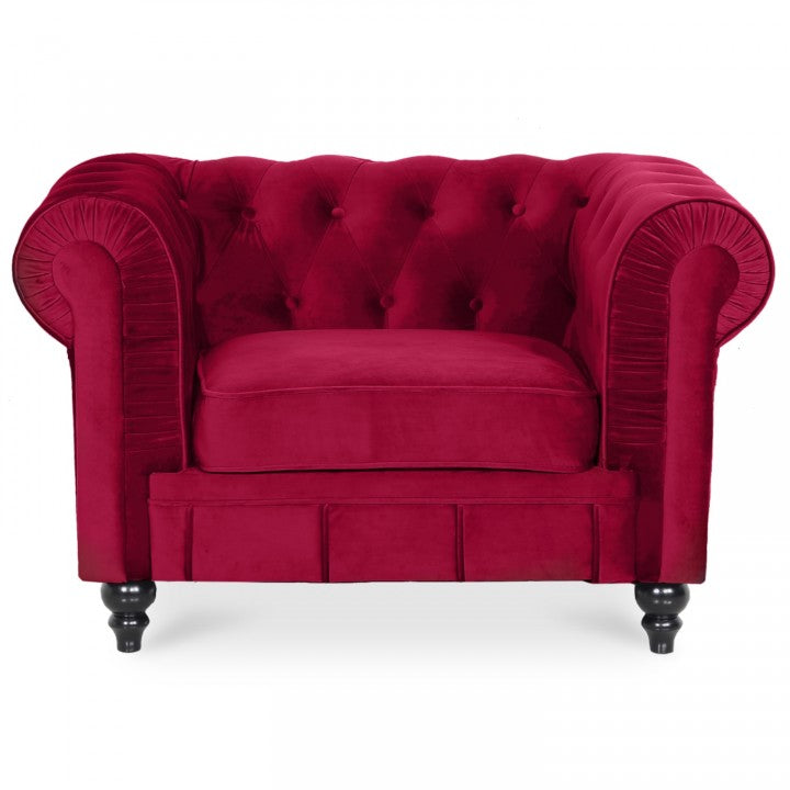 Chesterfield-Sessel aus Samt Altesse