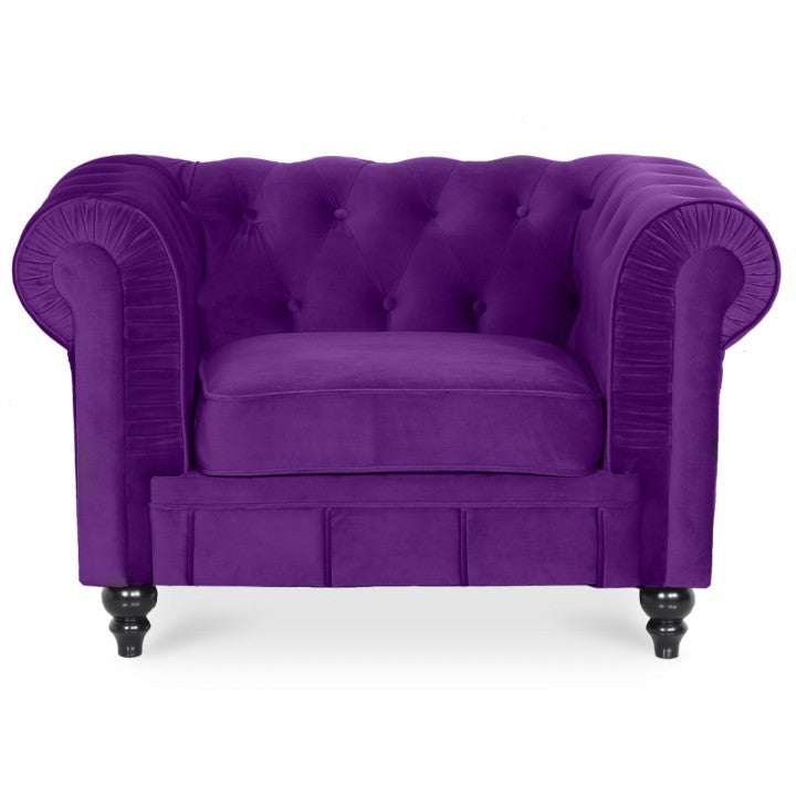 Chesterfield-Sessel aus Samt Altesse