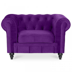 Chesterfield-Sessel aus Samt Altesse