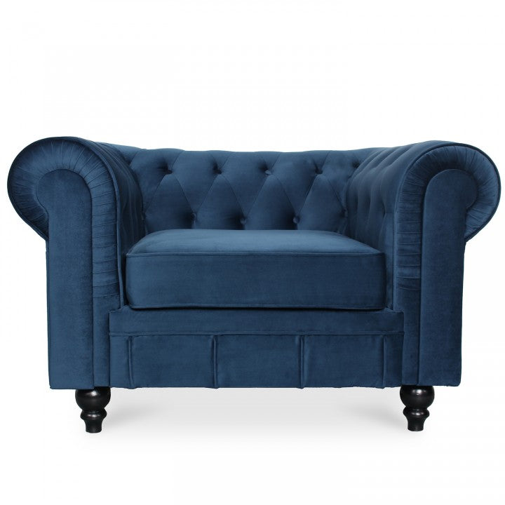 Chesterfield-Sessel aus Samt Altesse