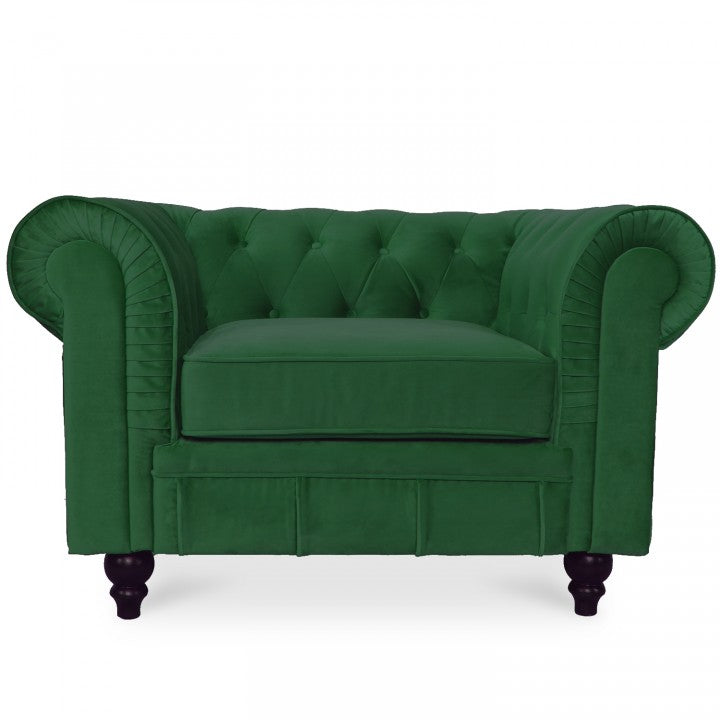 Chesterfield-Sessel aus Samt Altesse