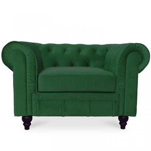 Chesterfield-Sessel aus Samt Altesse