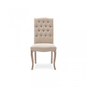Set aus 2 gepolsterten Jade-Stühlen, Stoff beige