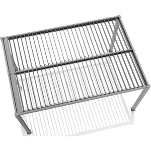 Bioklimatische freistehende Aluminium-Pergola in Hellgrau, 4x3m - X-METAL