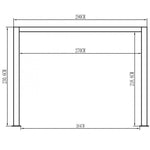 Lade das Bild in den Galerie-Viewer, Bioklimatische freistehende Aluminium-Pergola in Hellgrau, 4x3m - X-METAL
